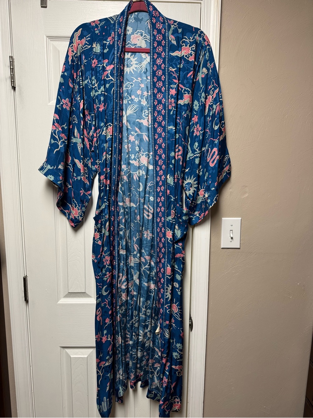 Spell Desert Bandita Kimono - Cobalt Blue - like New! - Sz S/M - Picture 2 of 9